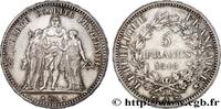 FRANCE 5 francs Hercule, IIe République DEUXIÈME RÉPUBLIQUE Paris 1848 (37mm, 24,96g, 6h) -