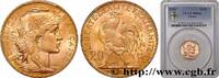 FRANCE 20 francs or Coq, Liberté Égalité Fraternité TROISIÈME RÉPUBLIQUE Paris 1910 (21mm, 6,45g, 6h) -