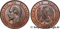 FRANCE Dix centimes Napoléon III, tête nue SECOND EMPIRE Lille 1855 (30,21mm, 10,04g, 6h) -