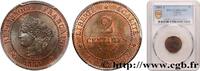 FRANCE 2 centimes Cérès TROISIÈME RÉPUBLIQUE Paris 1884 (20mm, 2,00g, 6h) -