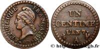 FRANCE Un centime Dupré, grand 7 DIRECTOIRE Paris 1799 (18mm, 2,20g, 6h) -