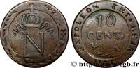 FRANCE Faux de 10 cent. à l'N couronnée PREMIER EMPIRE Paris 1808 (18mm, 1,70g, 6h) -