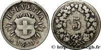 SUISSE 5 Centimes (Rappen) SUISSE Strasbourg - BB 1850 (17mm, 1,59g, 12h) -