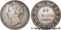 TERRE-NEUVE 50 Cents Victoria TERRE-NEUVE 1900 (30mm, 11,52g, 6h) -