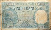 FRANCE 20 Francs BAYARD FRANCE 20 Francs BAYARD 1916 B+ -