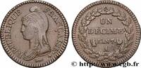 FRANCE Un décime Dupré, grand module DIRECTOIRE Paris 1799 (32,85mm, 19,43g, 8h) -