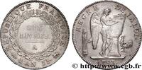 FRANCE Six livres dit au génie LA CONVENTION Paris 1793 (38,5mm, 29,57g, 6h) -