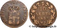 GRÈCE - ROYAUME DE GRÈCE - OTHON 10 Lepta GRÈCE - ROYAUME DE GRÈCE - OTHON 1857 (28mm, 12,42g, 6h) -
