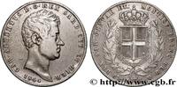 ITALIE - ROYAUME DE SARDAIGNE 5 Lire Charles Albert ITALIE - ROYAUME DE SARDAIGNE Gênes 1844 (37mm, 24,79g, 6h) -
