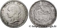 COLOMBIE 5 Decimos Etats Unis de Colombie COLOMBIE Medellin 1878 (30mm, 12,56g, 6h) -