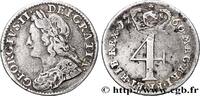 GRANDE-BRETAGNE - GEORGES II 4 Pence GRANDE-BRETAGNE - GEORGES II 1740 (19mm, 1,95g, 6h) -