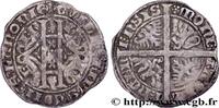 FRANCE Plaque au lion ou double gros ou gros vaillant HAINAUT - COMTÉ DE HAINAUT - GUILLAUME III DE BAVIÈRE Valenciennes s.m. (30mm, 3,1g, 4h) -