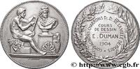 FRANCE Médaille de récompense, cours de dessin ENSEIGNEMENT 1904 (41mm, 38,30g, 12h) -