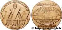FRANCE Médaille, 30e anniversaire de la ligne maritime po TRANSPORTS (TRAINS, BUS, TRAMWAYS, BATEAUX...) Pologne 1981 (69mm, 123,60g, 12h) -