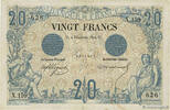 FRANCE 20 Francs NOIR FRANCE 20 Francs NOIR 1874 TB -