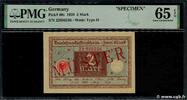 ALLEMAGNE 2 Mark Spécimen ALLEMAGNE 2 Mark Spécimen 1920 NEUF -