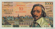 FRANCE 10 NF sur 1000 Francs RICHELIEU FRANCE 10 NF sur 1000 Francs RICHELIEU 1957 SPL -