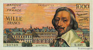 FRANCE 1000 Francs RICHELIEU Numéro radar FRANCE 1000 Francs RICHELIEU Numéro radar 1957 pr.SUP -