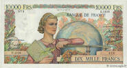 FRANCE 10000 Francs GÉNIE FRANÇAIS FRANCE 10000 Francs GÉNIE FRANÇAIS 1951 TTB+ -