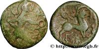 FRANCE Bronze au personnage courant, aux deux astres BELLOVAQUES (Région de Beauvais) Beauvais (60) c. Ier siècle avant J.-C. (16,5mm, 3,24g, 9h) -