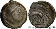 FRANCE Bronze au sanglier enseigne AULERQUES ÉBUROVICES (Région d'Évreux) Évreux (27) c.60-50 AC. (16mm, 2,86g, 2h) -