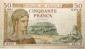 FRANCE 50 Francs CÉRÈS FRANCE 50 Francs CÉRÈS 1935 TB -