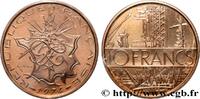 FRANCE Piéfort Cu-Ni-Al de 10 francs Mathieu PIÉFORTS Pessac 1974 (26mm, 20g, 6h) -