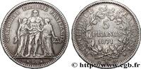 FRANCE 5 francs Hercule, dite “Camélinat” COMMUNE (LA) TROISIÈME RÉPUBLIQUE Paris 1871 (37mm, 24,81g, 6h) -