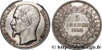 FRANCE 5 francs Louis-Napoléon, 1er type DEUXIÈME RÉPUBLIQUE Paris 1852 (37mm, 24,96g, 6h) -