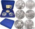 FRANCE Coffret de trois 100 francs Belle Épreuve - Bicent COMMÉMORATIVES MONNAIE DE PARIS Pessac 1993 (37mm, 22,2g, 6h) -