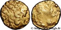 FRANCE Statère d'or biface au flan court AMBIENS (Région d'Amiens) Amiens (80) c. 80-50 AC. (18mm, 7,50g, 12h) -