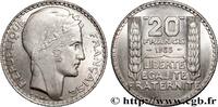 FRANCE 20 francs Turin, Rameaux Longs TROISIÈME RÉPUBLIQUE 1933 (35mm, 20,02g, 6h) -