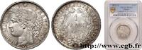FRANCE 1 franc Cérès, IIIe République TROISIÈME RÉPUBLIQUE Paris 1872 (23mm, 5g, 6h) -