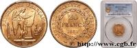FRANCE 20 francs génie, Troisième république TROISIÈME RÉPUBLIQUE Paris 1887 (21mm, 6,45g, 6h) -