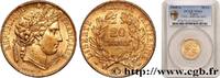 FRANCE 20 francs or Cérès DEUXIÈME RÉPUBLIQUE Paris 1849 (21mm, 6,45g, 6h) -