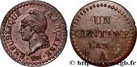 FRANCE Un centime Dupré, petit 6 DIRECTOIRE Paris 1798 (18mm, 1,93g, 6h) -