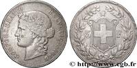 SUISSE 5 Francs Helvetia buste SUISSE Berne 1888 (37mm, 24,81g, 6h) -