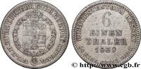 ALLEMAGNE - HESSE 1/6 Thaler Hesse-Cassel ALLEMAGNE - HESSE 1839 (17mm, 5,18g, 12h) -