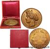 FRANCE Médaille de gymnastique, offerte par le ministre d MINISTÈRES 1892 (50,5mm, 58,81g, 12h) -