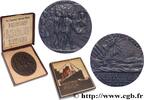 FRANCE Médaille, Torpillage du Lusitania PREMIÈRE GUERRE - WWI (1915) (55,5mm, 71,98g, 12h) -