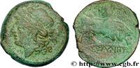 FRANCE Bronze lourd au taureau, à la corne d’abondance et MASSALIA - MARSEILLE Marseille (13) c. 220-211 AC. (23mm, 8,84g, 2h) -