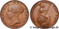 1/2 Penny Victoria “tête jeune” 1858 VEREINIGTEN KÖNIGREICH VEREINIGTEN KÖNIGREICH  1858 (28mm, 9,39g, 12h) fVZ