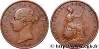 1/2 Penny Victoria tête jeune 1858 VEREINIGTEN KÖNIGREICH VEREINIGTEN KÖNIGREICH  1858 (28mm, 9,38g, 12h) SS