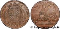 FRANCE Le prince de Condé et son fils le duc de Bourbon ÉTATS DE BOURGOGNE 1694 (30,5mm, 9,40g, 6h) -