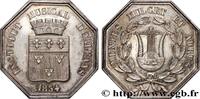 FRANCE Jeton octogonal Ar 30, Musique d’Orléans, refrappe ORLÉANAIS 1834 (30,5mm, 13,45g, 12h) -