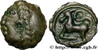 FRANCE Potin à la grosse tête laurée SÉQUANES (Région de Besançon) Ier siècle avant J.-C. (17,5mm, 3,70g, 4h) -