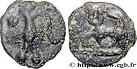 FRANCE Potin “au mannequin” et au taureau à gauche ÉDUENS (BIBRACTE, région du Mont-Beuvray) Autun (71) Ier siècle avant J.-C. (20mm, 5,45g, 3h) -