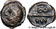 FRANCE Potin aux chevrons et à la tête hirsute BELLOVAQUES (Région de Beauvais) Beauvais (60) Ier siècle avant J.-C. (16mm, 3,34g, 10h) -