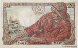 FRANCE 20 Francs PÊCHEUR FRANCE 20 Francs PÊCHEUR 1945 pr.SPL -