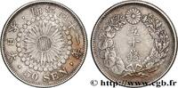 JAPON 50 Sen an 41 Meiji (Mutsuhito) soleil JAPON 1908 (27,5mm, 10,08g, 6h) -
